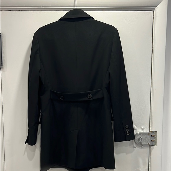 Zara Women's Black Double-Breasted Coat - Picture 6 of 11